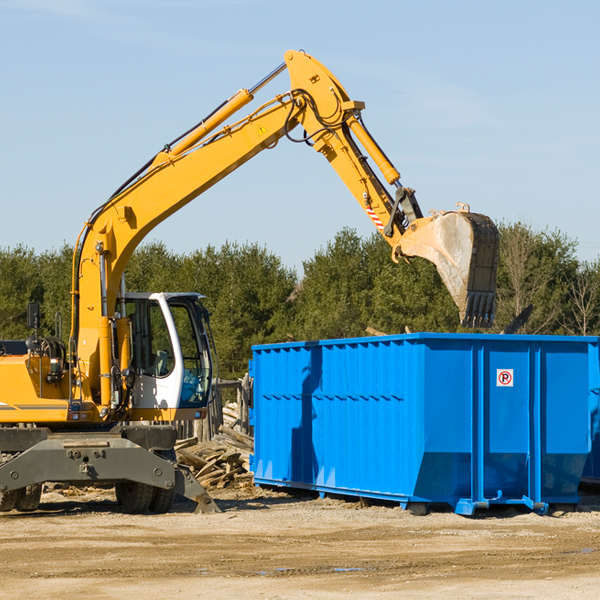 can i choose the location where the residential dumpster will be placed in Hollymead